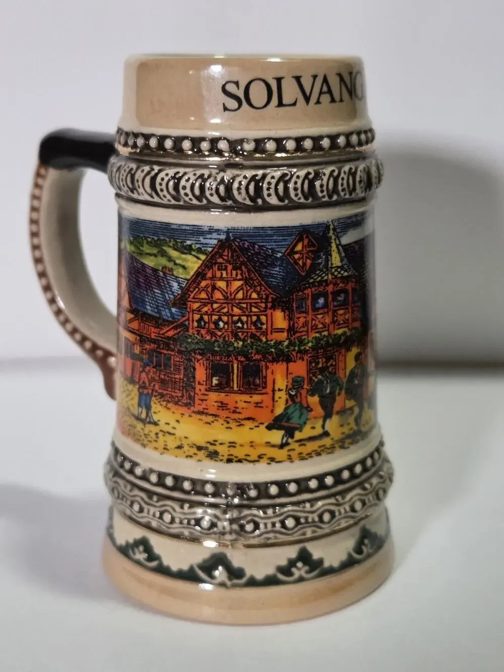 Vintage Solvang, California Miniature Beer Stein / Souvenir Shot Glass
